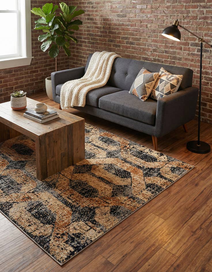 Detail image of 4' x 6' Saturn Rug