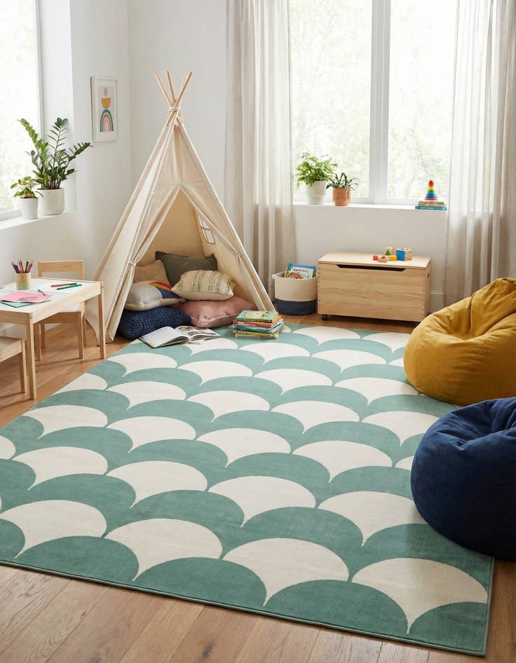 Detail image of 9' x 12' Whimsy Kids Rug