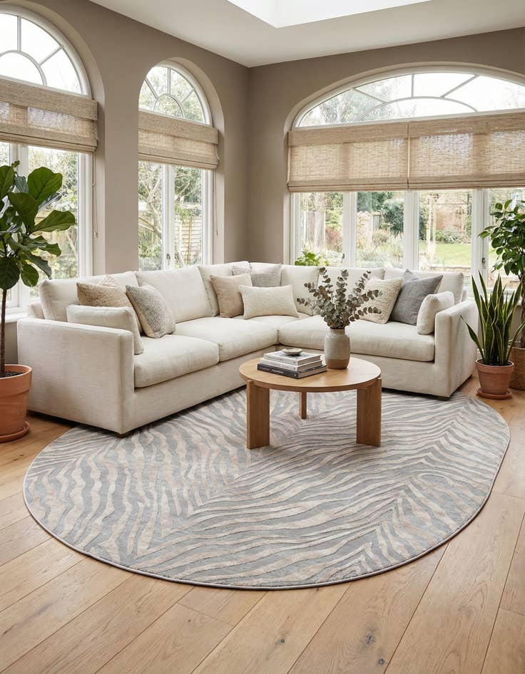 Detail image of  7' 10 x 10' Finsbury Oval Rug