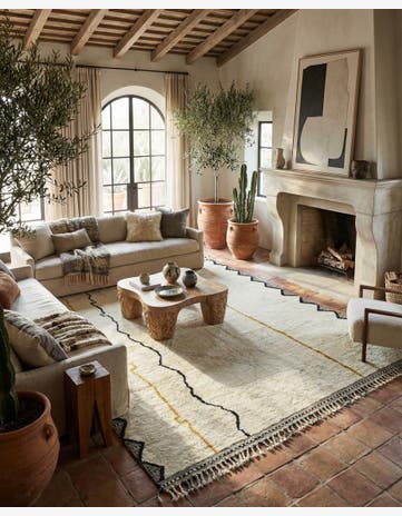 8' 7 x 11' 11 Hand Knotted Moroccan Wool Rug