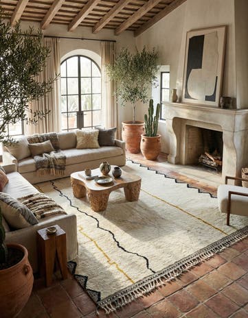8' 7 x 11' 11 Hand Knotted Moroccan Wool Rug