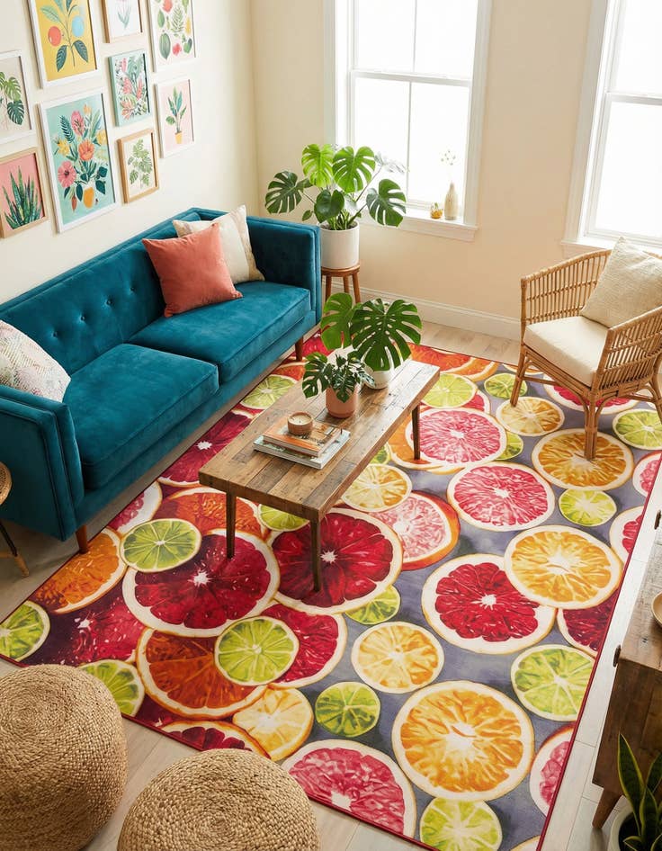 Detail image of 9' x 12'  Washable Jill Zarin Caribbean Indoor / Outdoor Rug