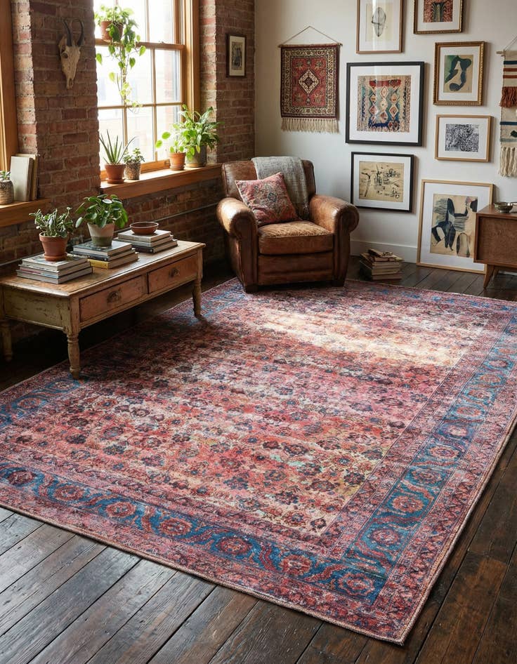 Detail image of 6' x 9' Washable Maahru Rug