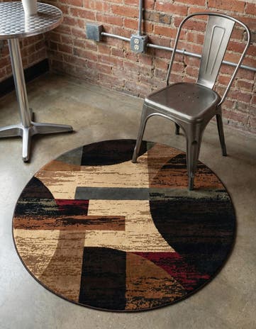 3' x 3' Cafe Round Rug