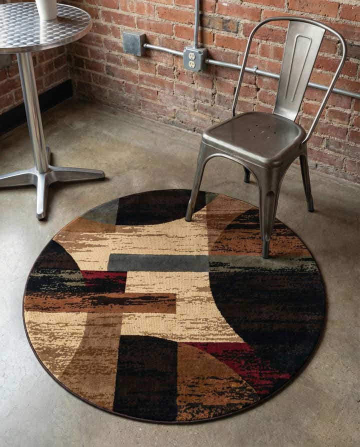 3' x 3' Cafe Round Rug