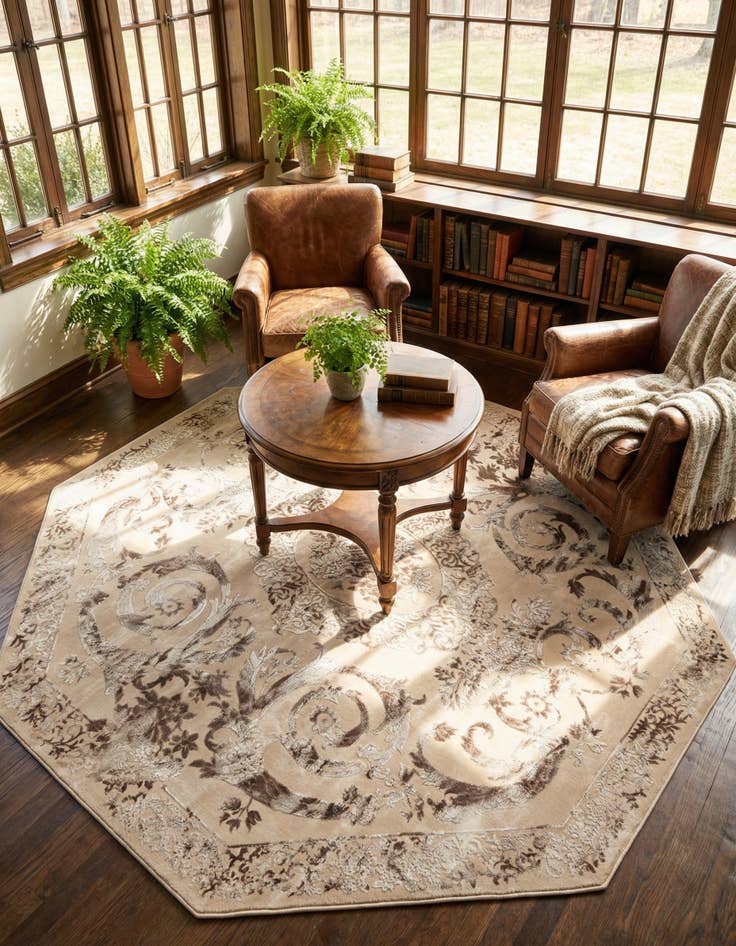 Detail image of 7' 10 x 7' 10 Finsbury Octagon Rug