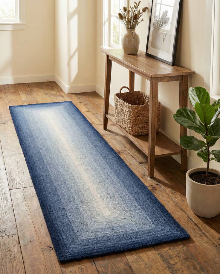 Detail image of 2' x 8' Ombre Wool Runner Rug