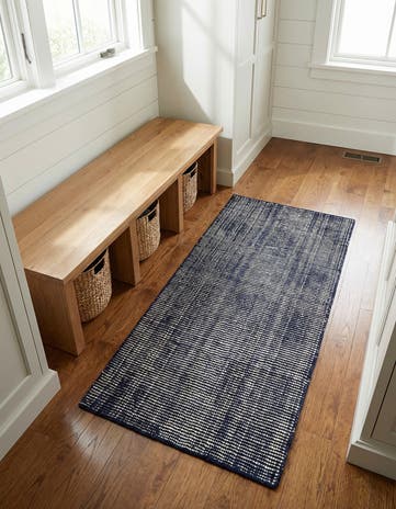2' x 4' 1 Hand Woven Jill Zarin English Manor Farmhouse Wool Runner Rug