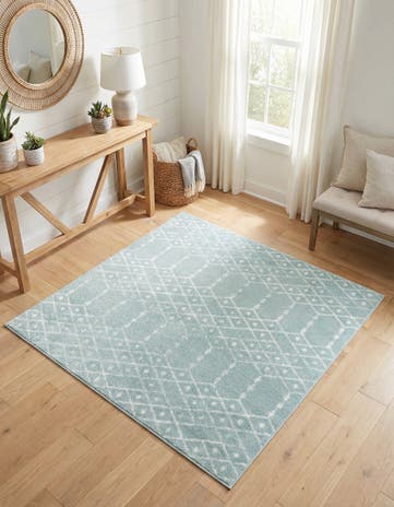 5' 3 x 5' 3 Paxon Trellis Square Rug