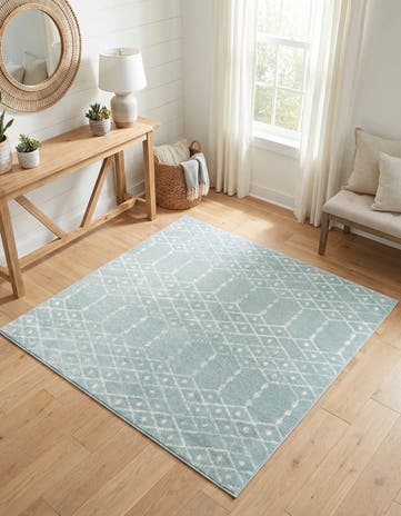 5' 3 x 5' 3 Paxon Trellis Square Rug