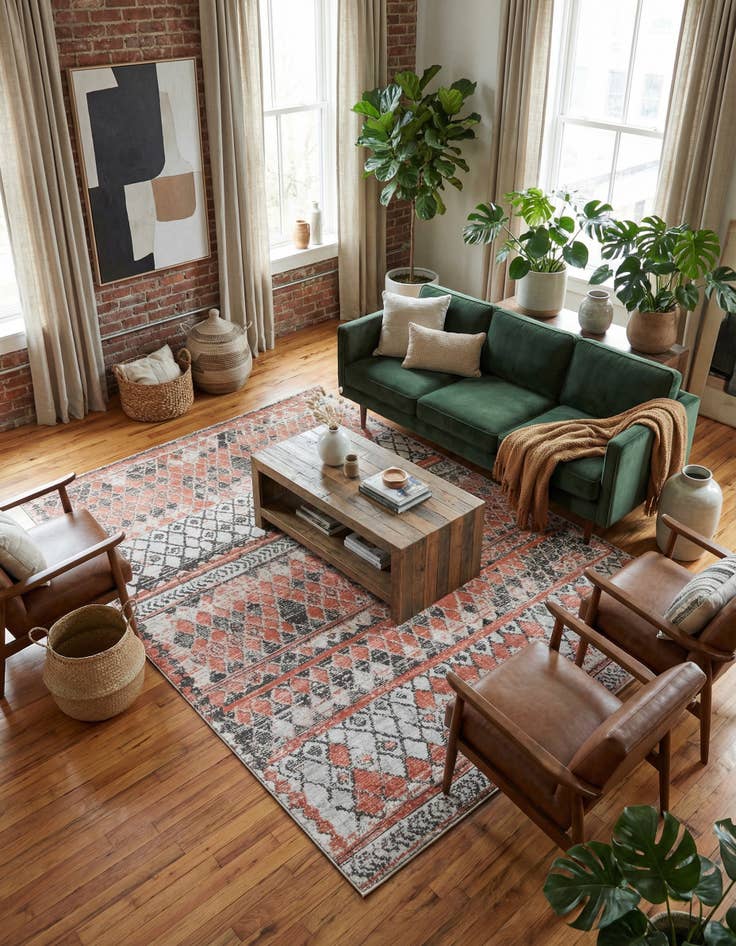 Detail image of 9' x 12' 2 Leipzig Rug