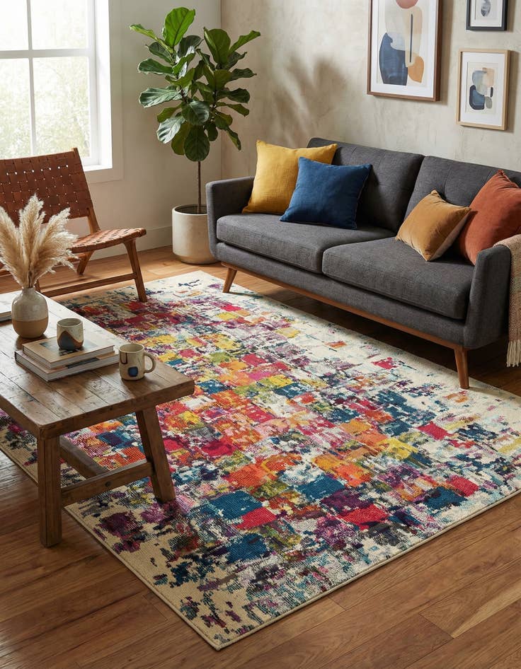 Detail image of 6' x 9' Washable Hyacinth Rug