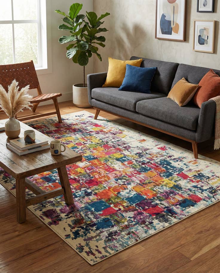 Detail image of 6' x 9' Washable Casablanca Rug