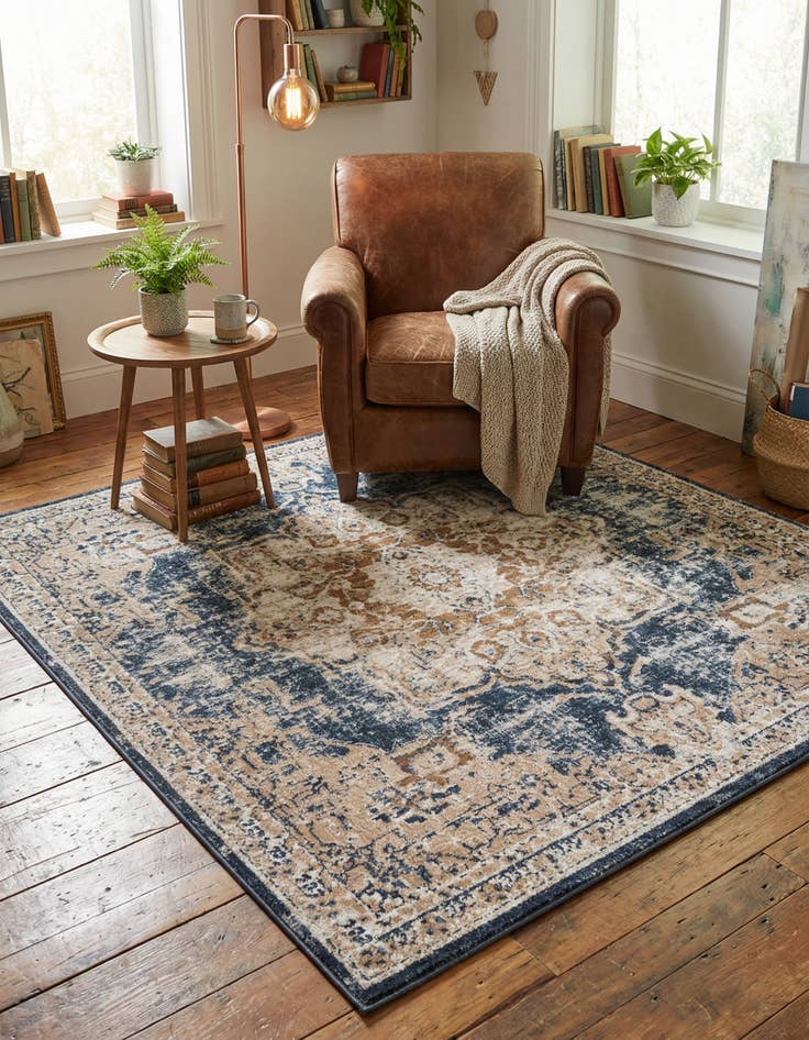 Detail image of 5' 3 x 5' 3 Villa Square Rug