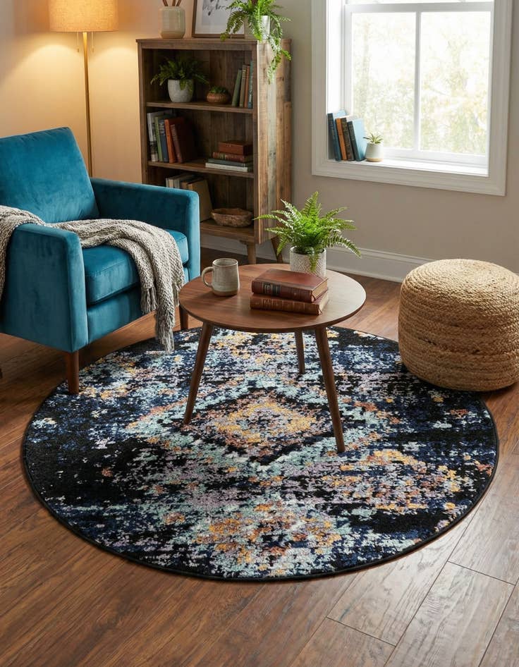 Detail image of 4' x 4' Morocco Round Rug