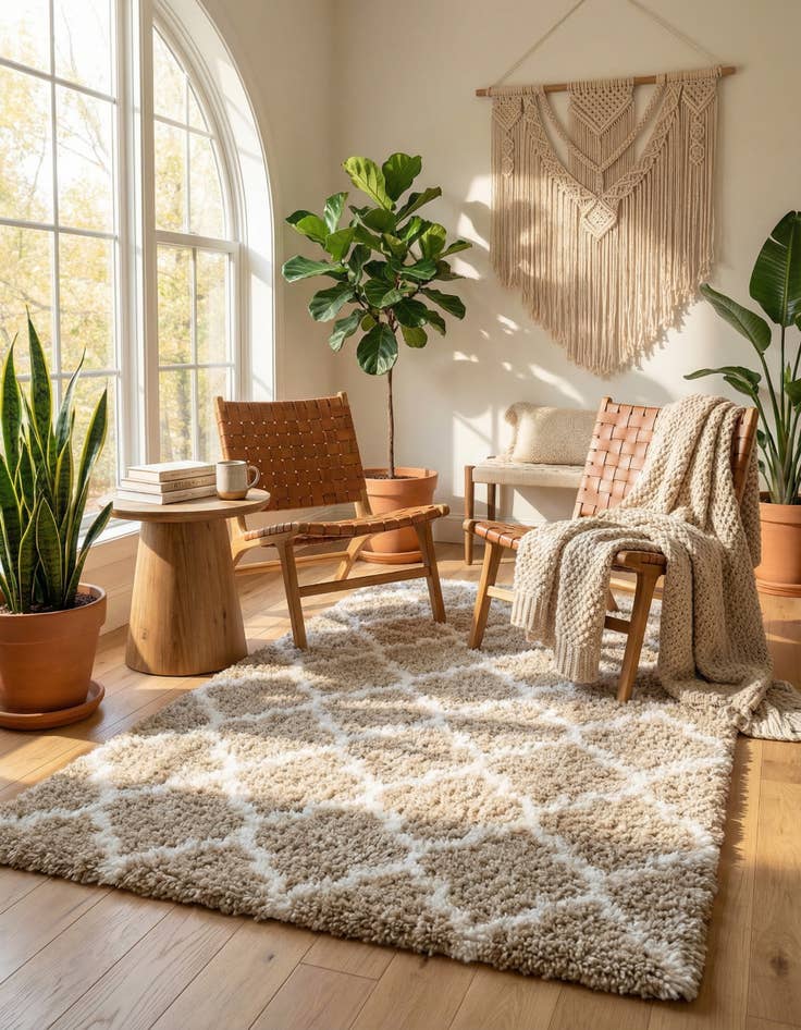 Detail image of 5' x 8' Marrakesh Shag Rug