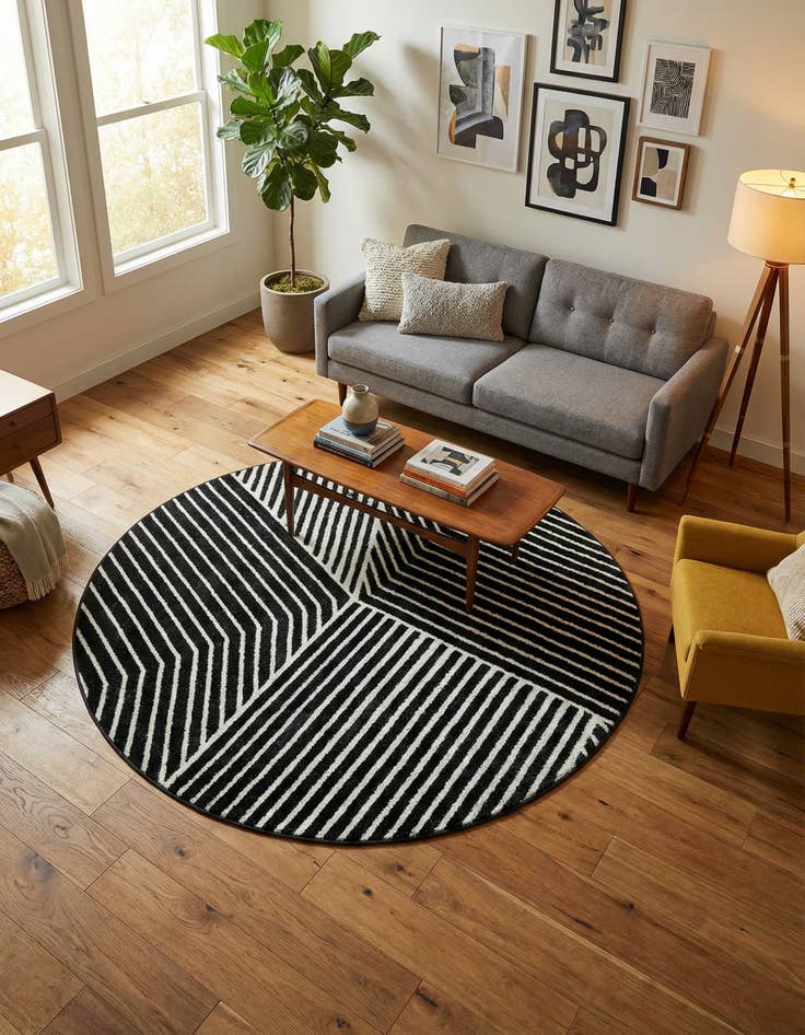 Detail image of 5' x 5' Oslo Round Rug