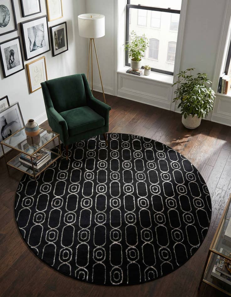 Detail image of 6' x 6' Vogue Geo Round Rug
