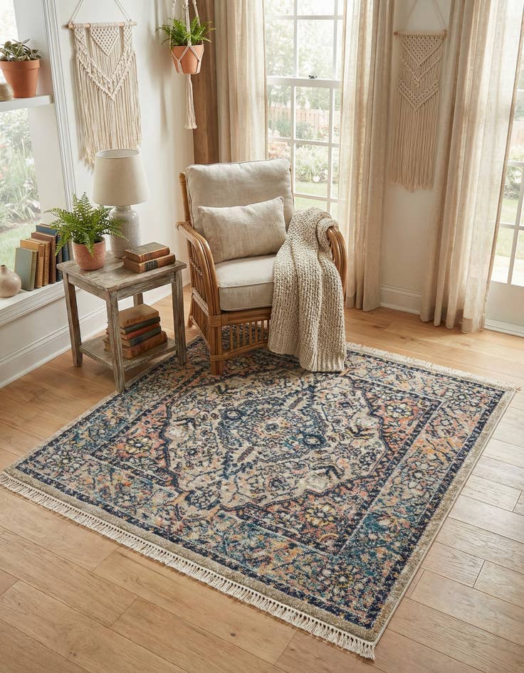 Detail image of 4' x 4' Lola Square Rug