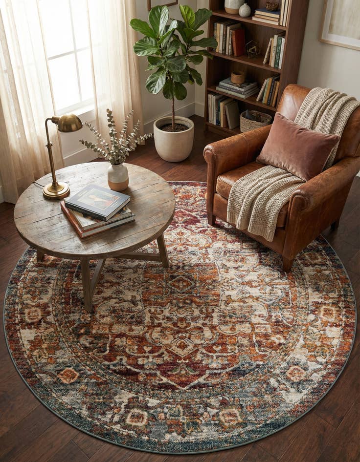 Detail image of 6' x 6' Isabella Round Rug