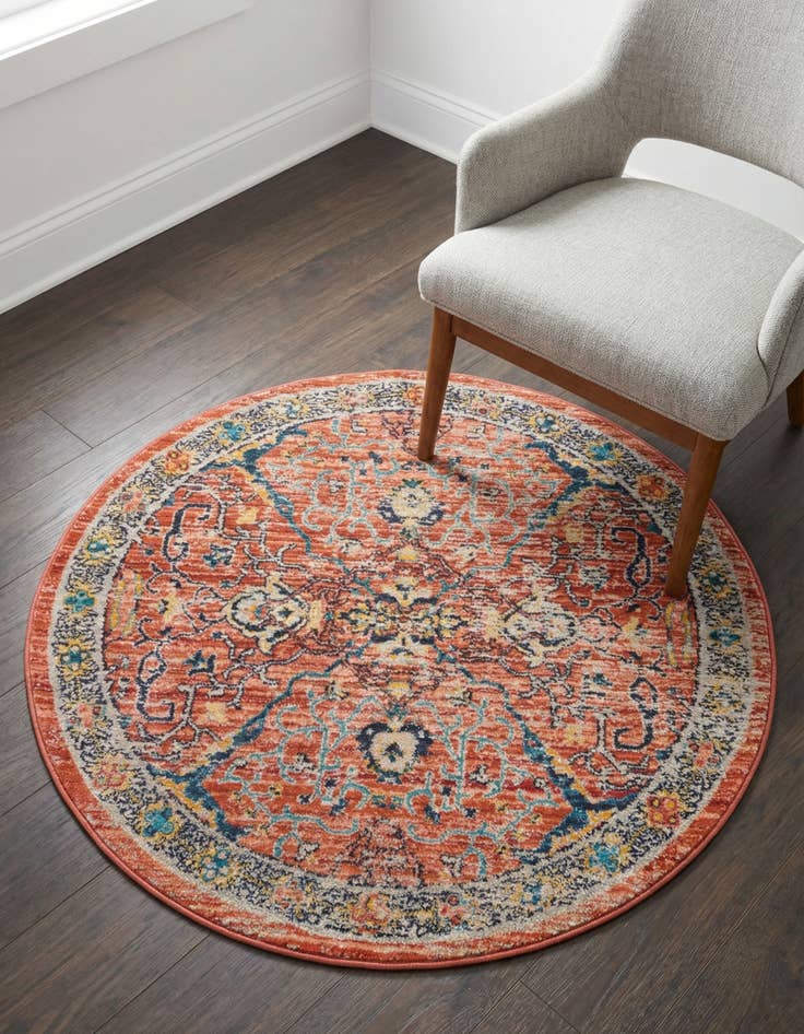 Detail image of 4' x 4' Lola Round Rug
