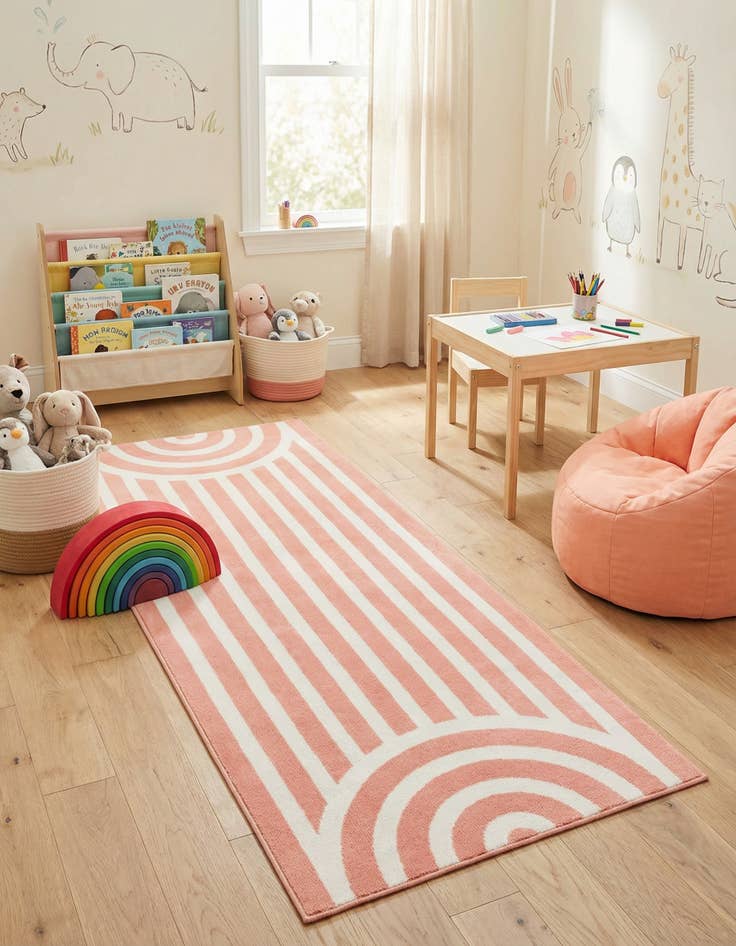 Detail image of 2' x 5' Whimsy Kids Runner Rug