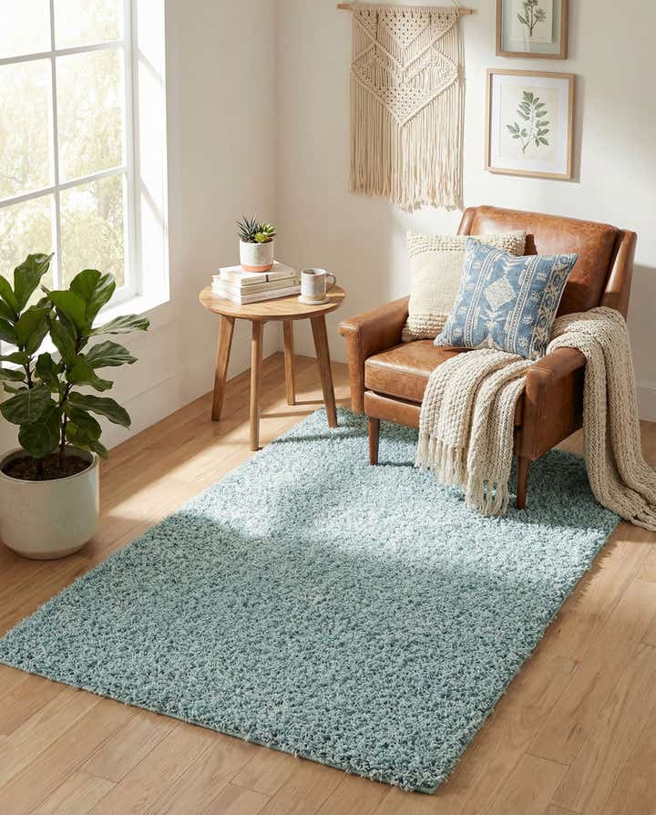 3' 3 x 5' 3 Comfort Solid Shag Rug