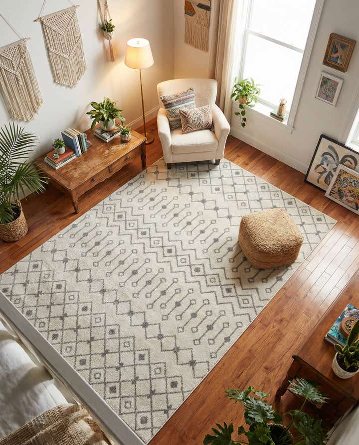6' x 9' Moroccan Trellis Rug