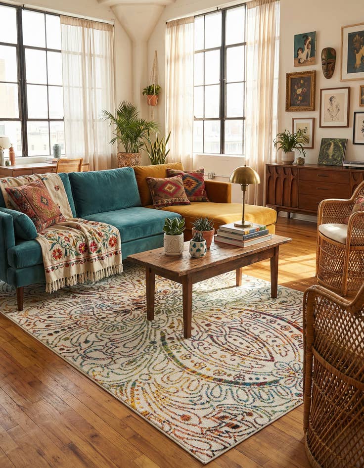 Detail image of 5' x 8' Tuscany Rug