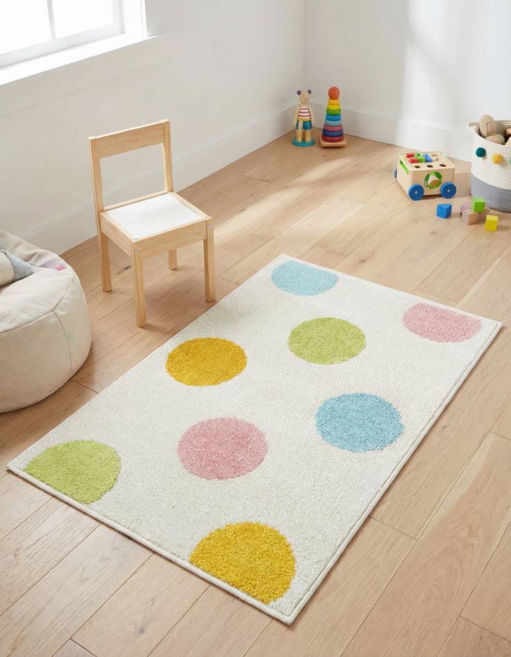 Detail image of 2' 2 x 3' Whimsy Kids Rug