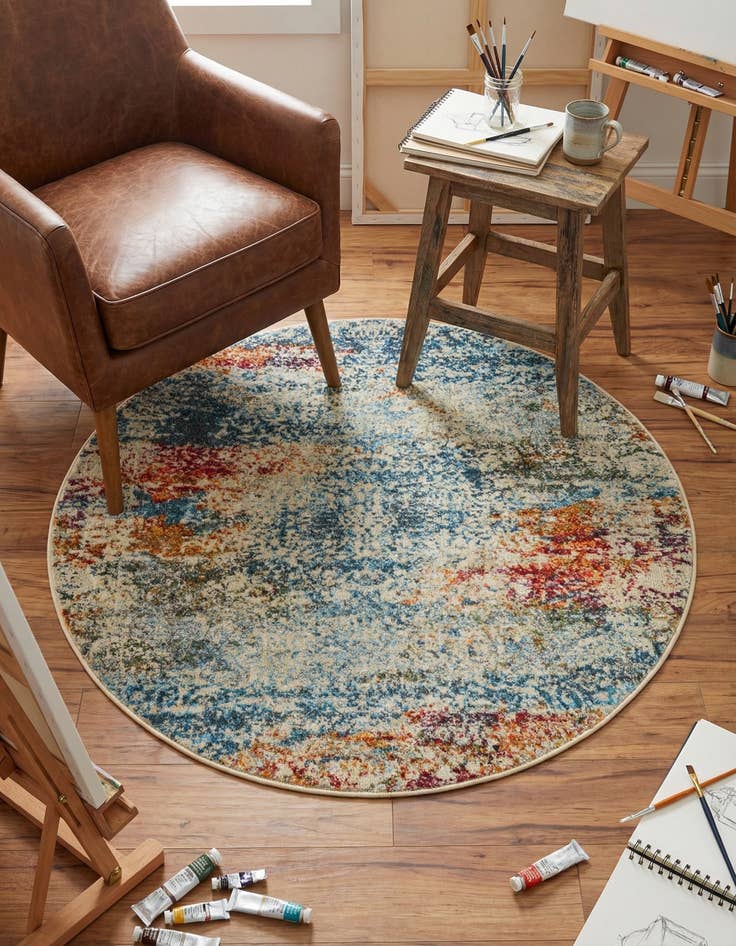 Detail image of 4' 3 x 4' 3 Havana Round Rug