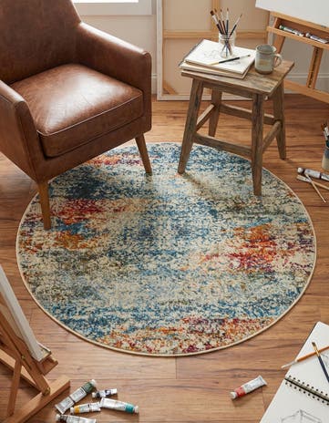 4' 3 x 4' 3 Santiago Round Rug