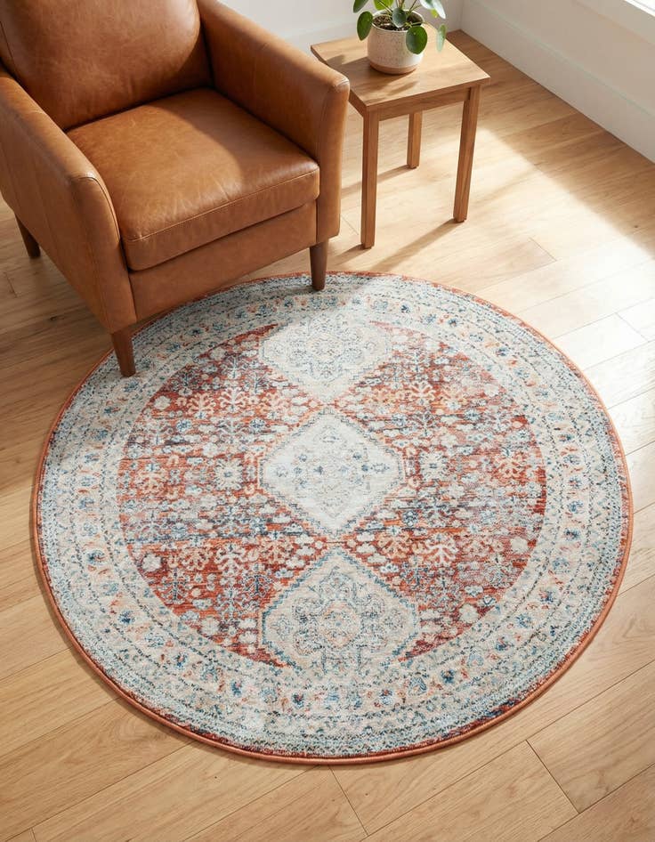 Detail image of 4' x 4' Newport Round Rug