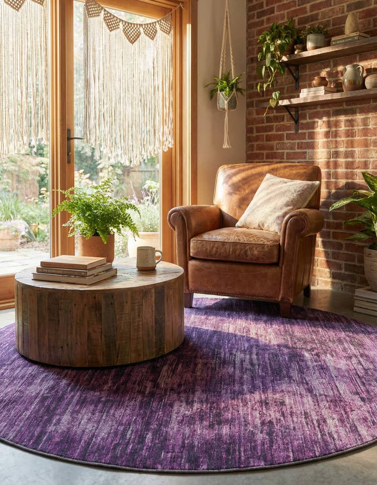 Detail image of 7' 7 x 7' 7 Asha Round Rug