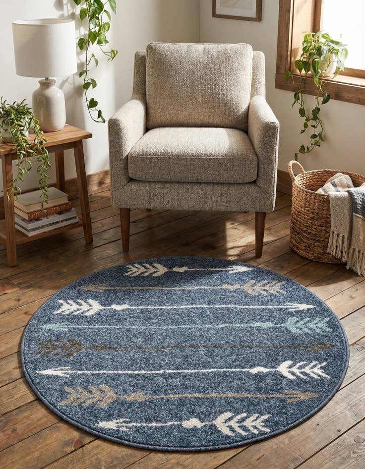 Detail image of 3' x 3' Harvest Round Rug