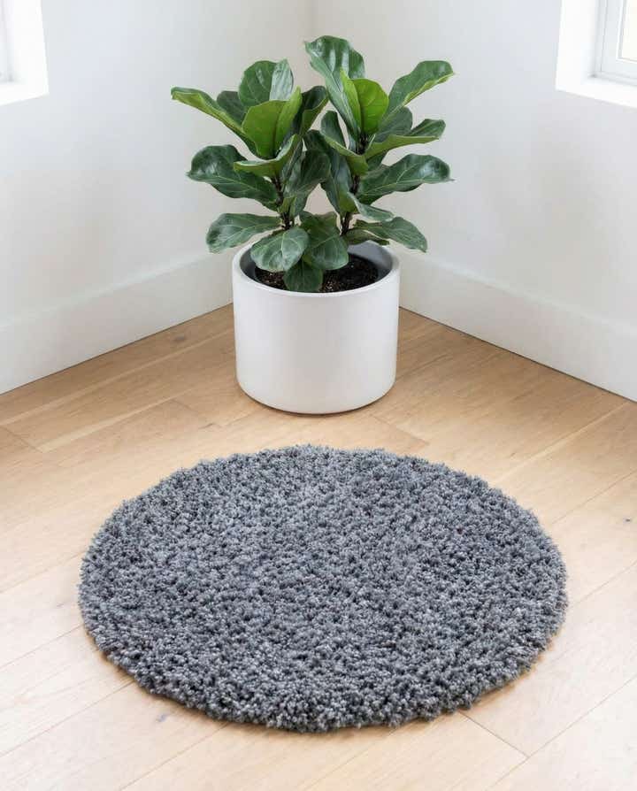 2' x 2' Zermatt Shag Round Rug