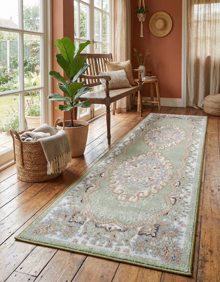 Detail image of 2' x 6' Kamala Washable Runner Rug