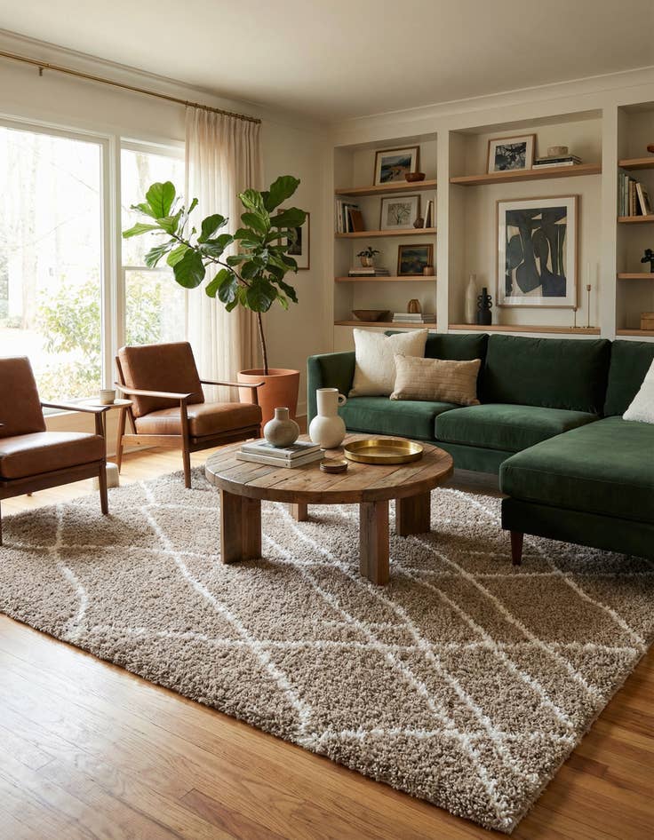 Detail image of 9' x 12' Soft Touch Shag Rug