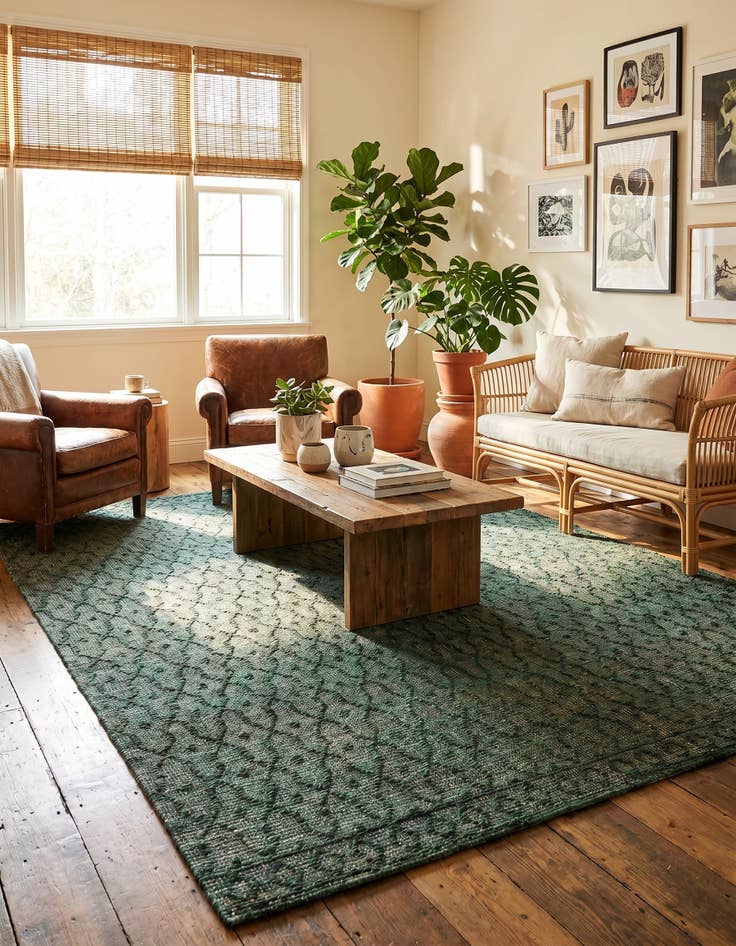 Detail image of 7' 10 x 10' Hand Woven Larsa Jute Rug