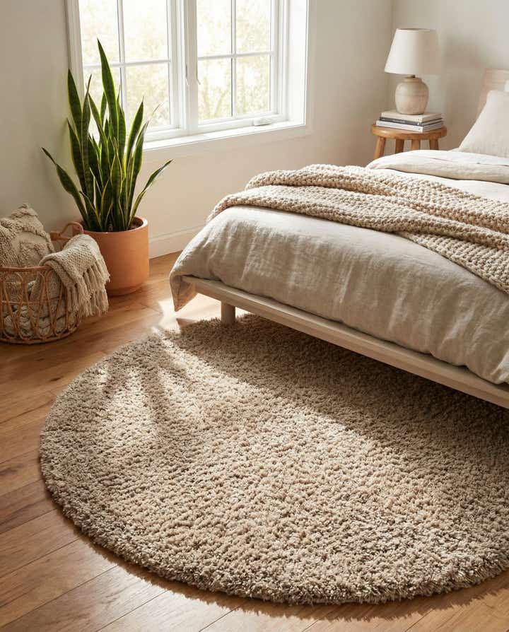 6' x 6' Zermatt Shag Round Rug