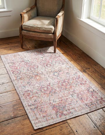 3' 3 x 5' 3 Washable Nostalgia Rug