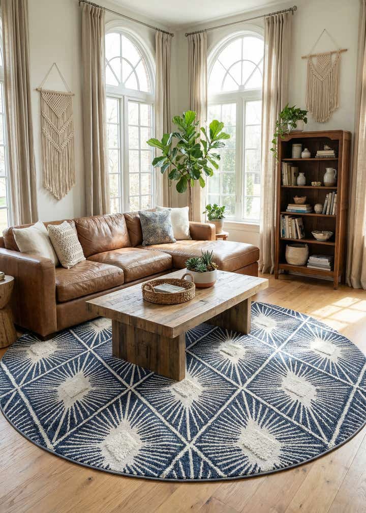 10' x 10' Boho Round Rug