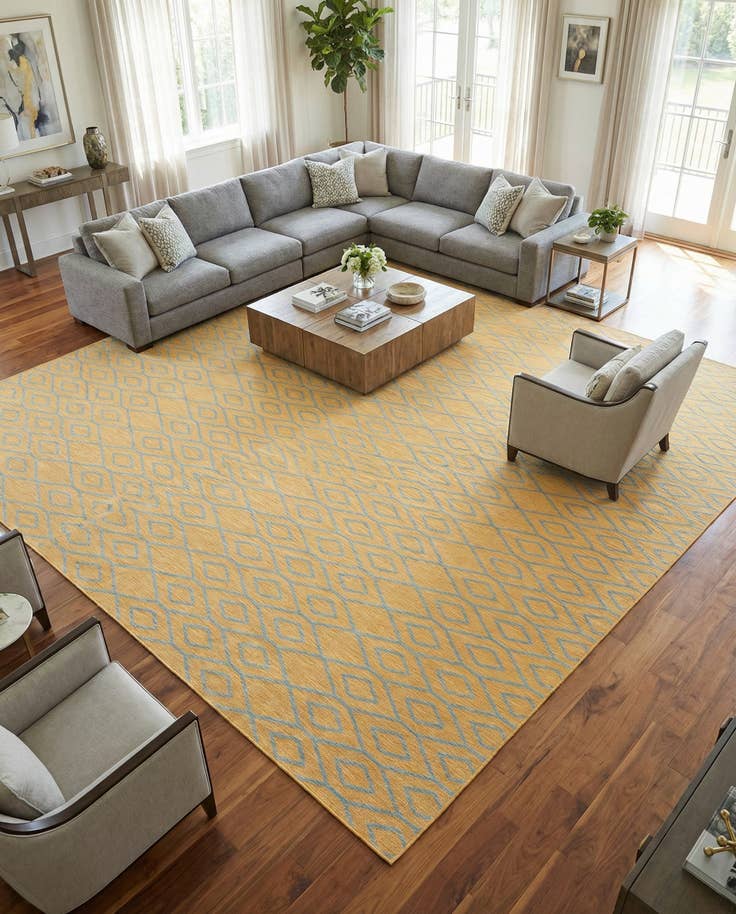 Detail image of 13' x 13' Easy-Clean Jill Zarin Turks and Caicos Indoor / Outdoor Square Rug
