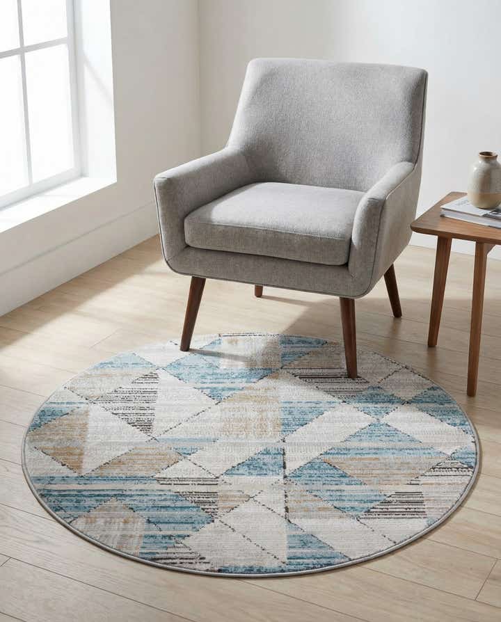 3' 3 x 3' 3 Leipzig Round Rug