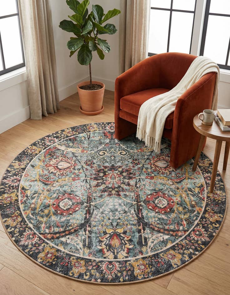 Detail image of 5' 1 x 5' 1 Timeless Round Rug