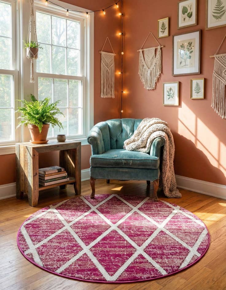 Detail image of 4' x 4' Starlight Round Rug