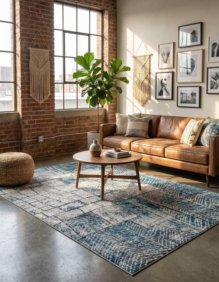 Detail image of 5' 3 x 8' Valencia Rug