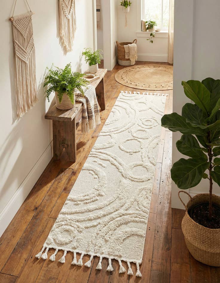 Detail image of 2' 7 x 12' Boho Runner Rug