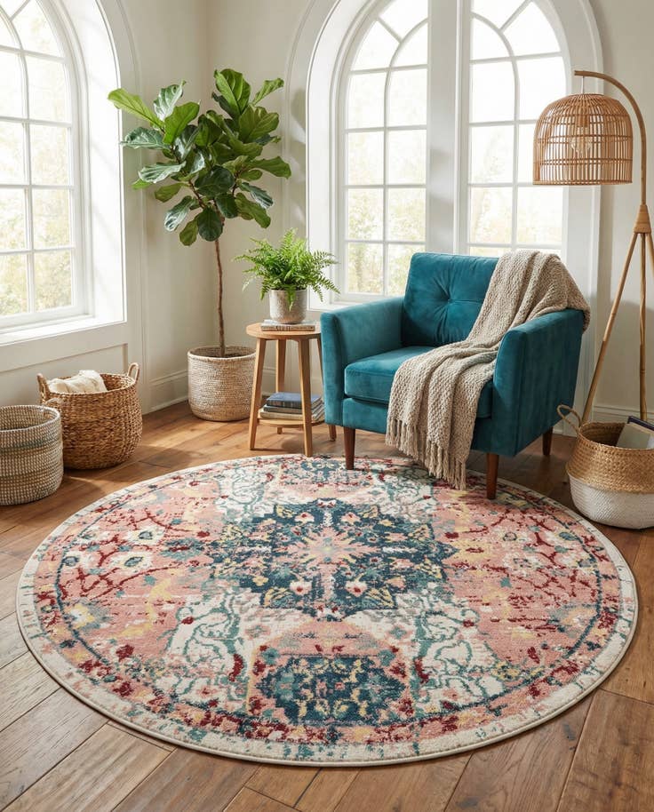 Detail image of 6' x 6' Charleston Round Rug