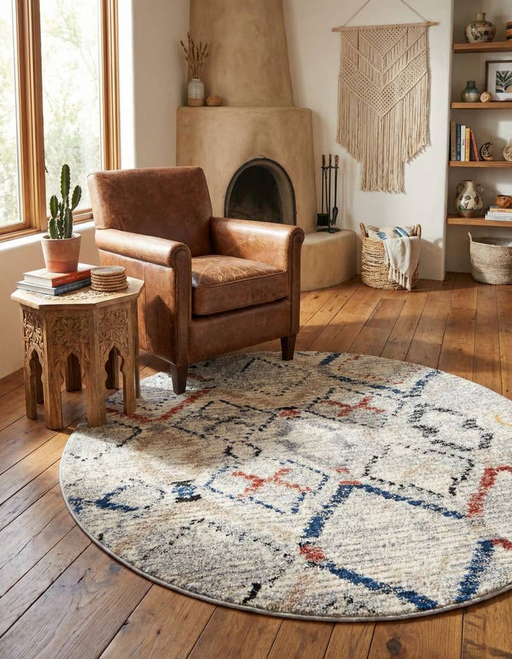 Detail image of  5' x 5' Tucson Round Rug